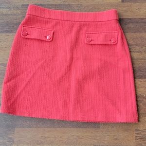 Loft red skirt medium